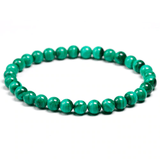 Bracelet en Malachite 6MM | Lithothérapie Stéphanie