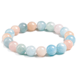 Bracelet en Morganite | Perles 8MM | Lithothérapie Stéphanie