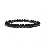 Bracelet en Obsidienne Noire 6MM | Lithothérapie Stéphanie
