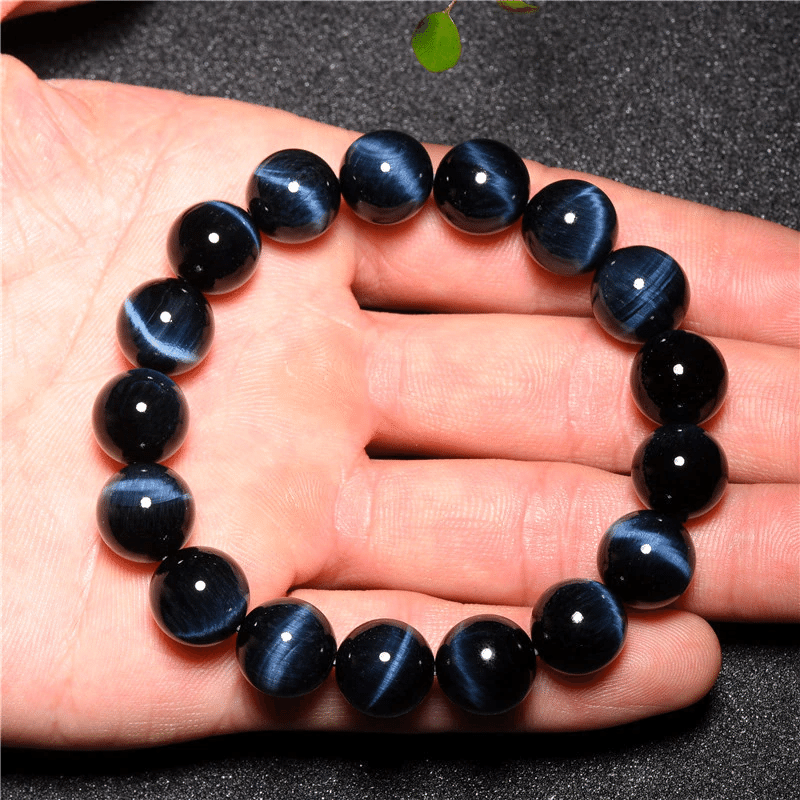 Bracelet Homme Oeil de Faucon Bleu | Lithothérapie Stéphanie