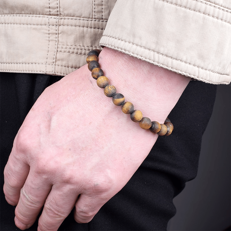 Bracelet Oeil de Tigre Mate | Lithothérapie Stéphanie