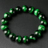 Bracelet en Oeil de Tigre Vert | Homme & Femme | Lithothérapie Stéphanie