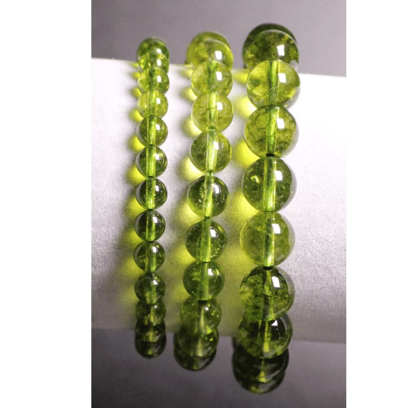 Bracelet Perles Péridot | Lithothérapie Stéphanie