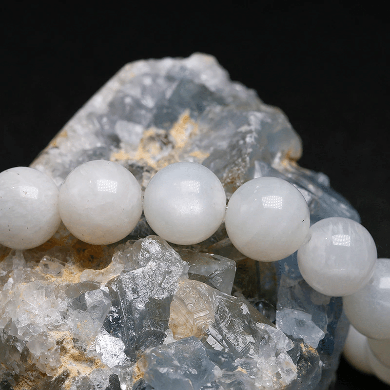 Bracelet Boule Pierre de Lune | Lithothérapie Stéphanie