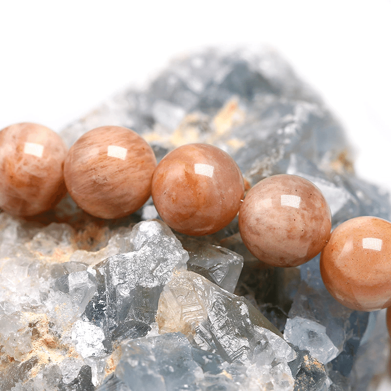 Bracelet Perles Pierre de Soleil | Lithothérapie Stéphanie