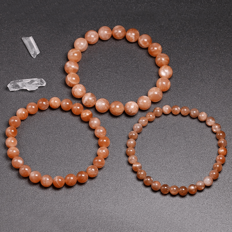 Bracelet Pierre de Soleil Orange | Lithothérapie Stéphanie