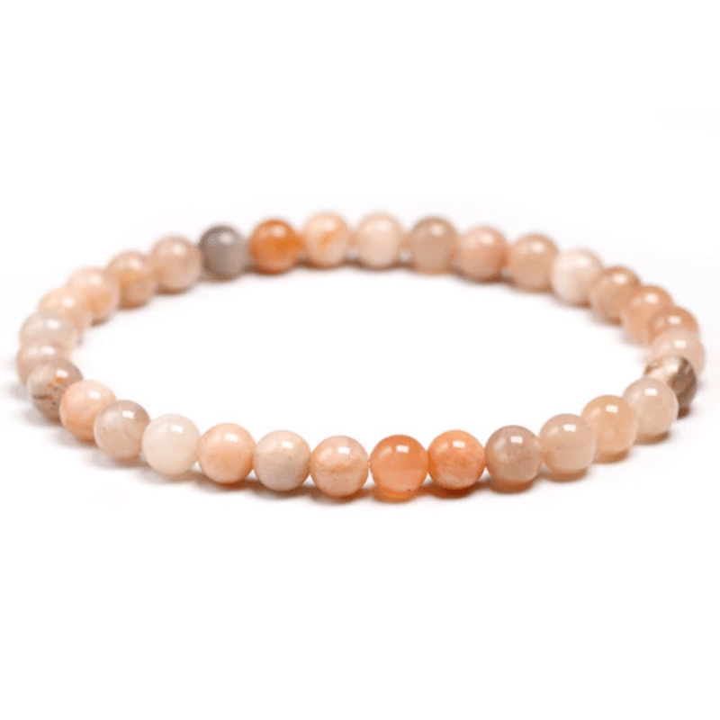 Bracelet en Pierre de Soleil | Perles 6MM | Lithothérapie Stéphanie