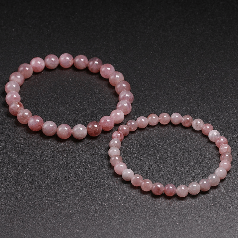 Bracelet Quartz Rose Foncé | Lithothérapie Stéphanie
