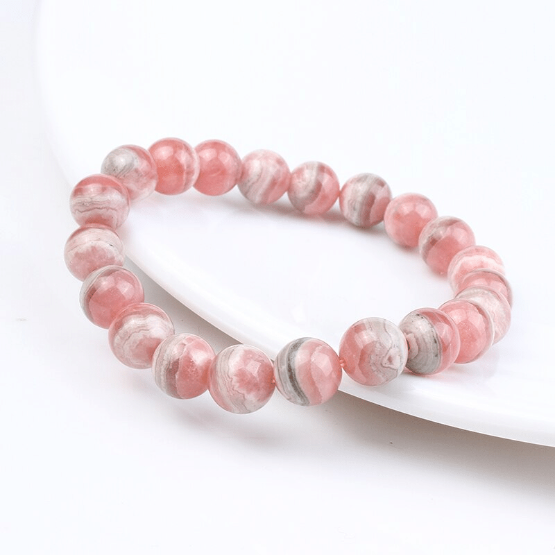 Bracelet Pierre Rhodochrosite | Lithothérapie Stéphanie