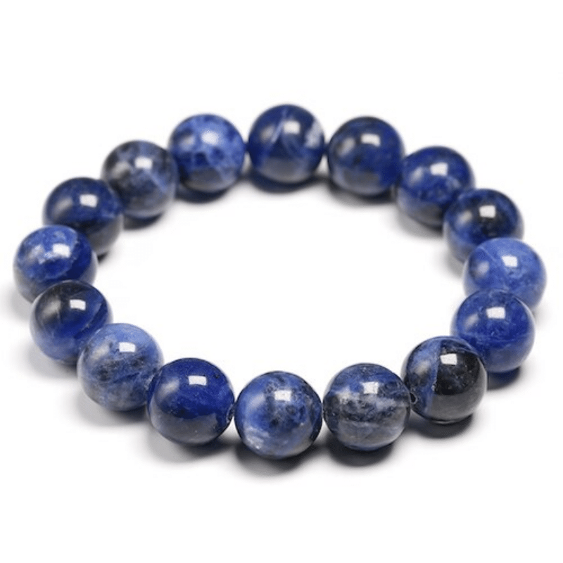 Bracelet en Sodalite 12MM | Lithothérapie Stéphanie