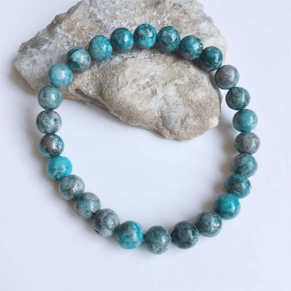 Bracelet en Turquoise Naturelle | Lithothérapie Stéphanie