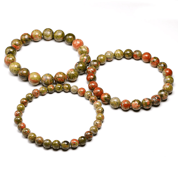 Bracelet en Jaspe Unakite | Lithothérapie Stéphanie