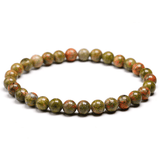 Bracelet en Unakite | Perles 6MM | Lithothérapie Stéphanie
