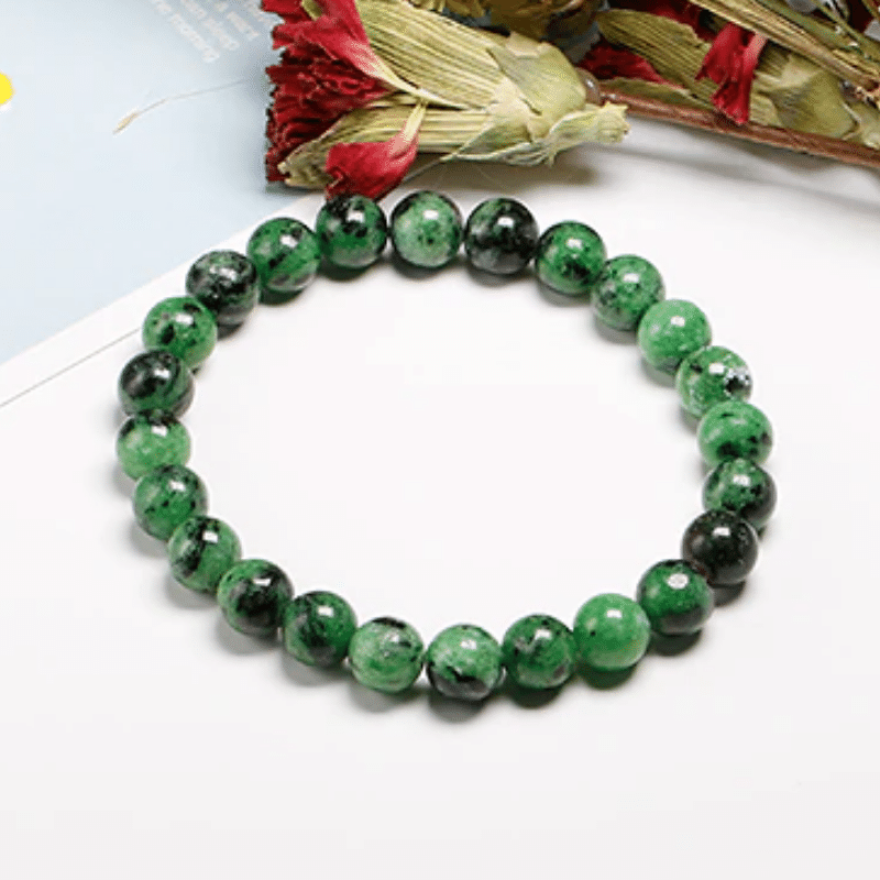 Bracelet Pierre Zoïsite | Lithothérapie Stéphanie