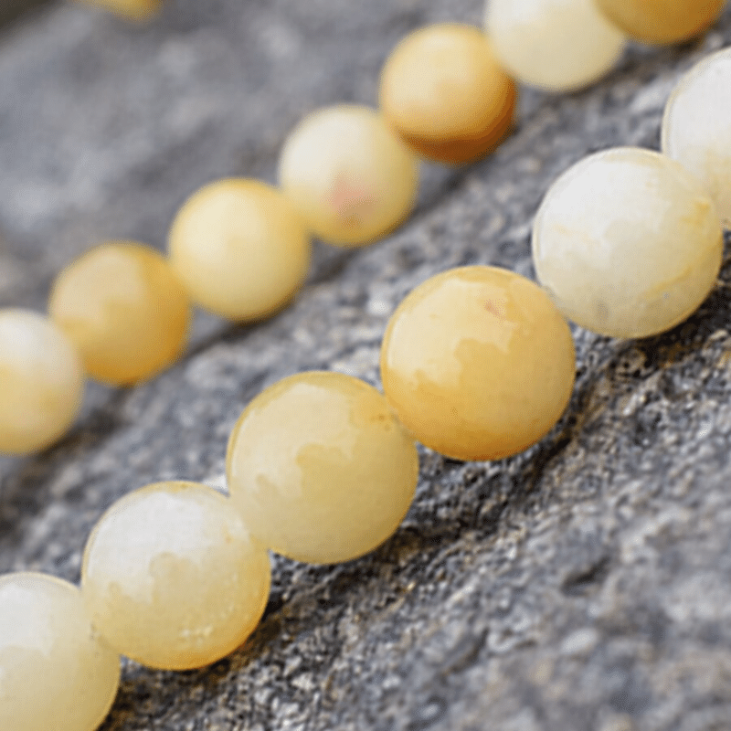 Bracelet Perles Aventurine Jaune | Lithothérapie Stéphanie