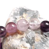 Bracelet Perles Fluorite Violette | Lithothérapie Stéphanie