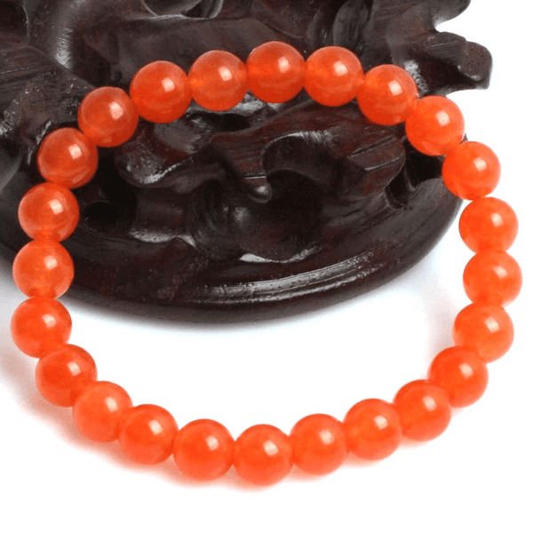 Bracelet en Jade Orange
