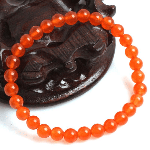 Bracelet de Jade Orange | Lithothérapie Stéphanie