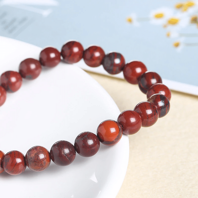 Bracelet en Jaspe Breschia | Lithothérapie Stéphanie