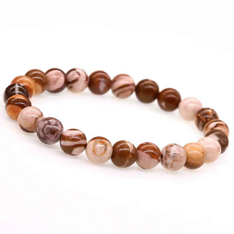 Bracelet Jaspe Cappuccino | Lithothérapie Stéphanie