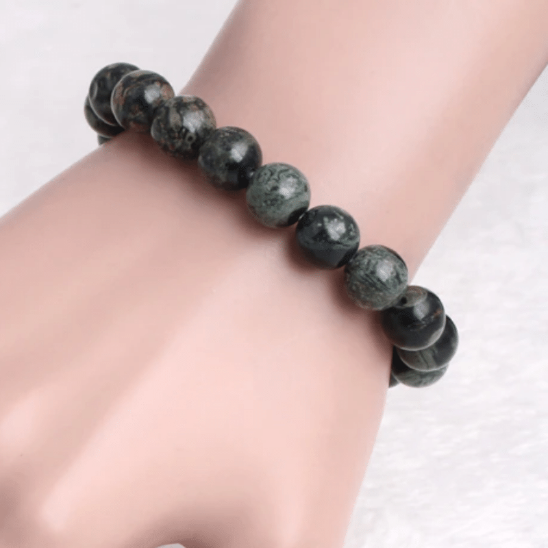 Bracelet Perles Jaspe Kambaba | Lithothérapie Stéphanie