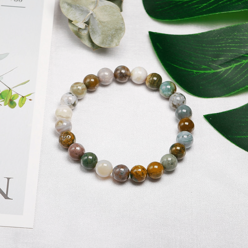 Bracelet en Jaspe Ocean | Lithothérapie Stéphanie