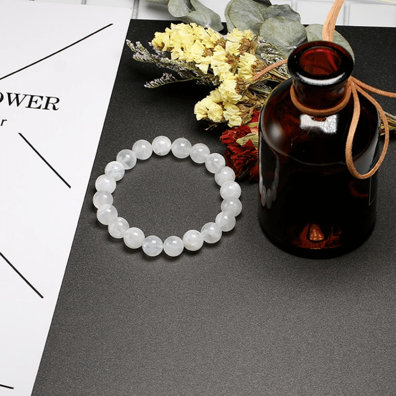 Bracelet Pierre Labradorite Blanche | Lithothérapie Stéphanie