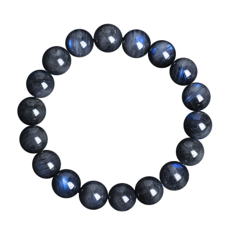 Bracelet en Labradorite Noire Naturelle | Lithothérapie Stéphanie