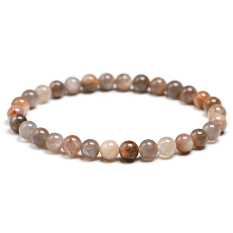 Bracelet en Pierre de Soleil Noire 6MM | Lithothérapie Stéphanie