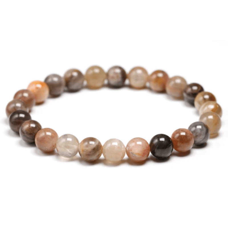 Bracelet en Pierre de Soleil Noire 8MM | Lithothérapie Stéphanie