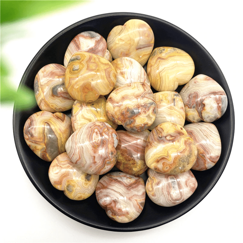 Coeur Agate Crazy Lace | Lithothérapie Stéphanie