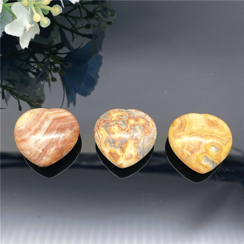 Coeur en Agate Mexicaine | Lithothérapie Stéphanie