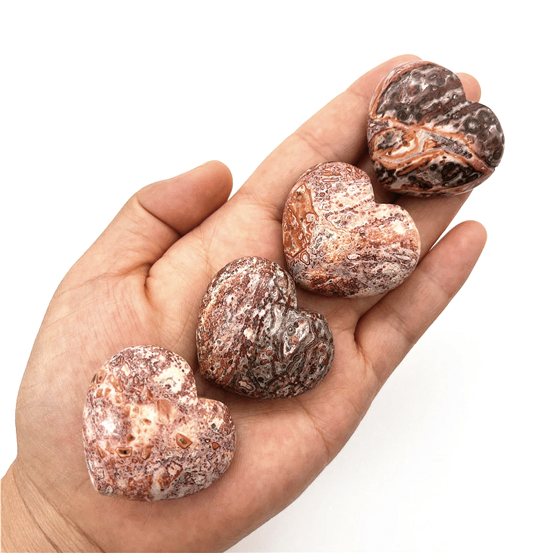 Coeur en Rhyolite Léopard | Lithothérapie Stéphanie