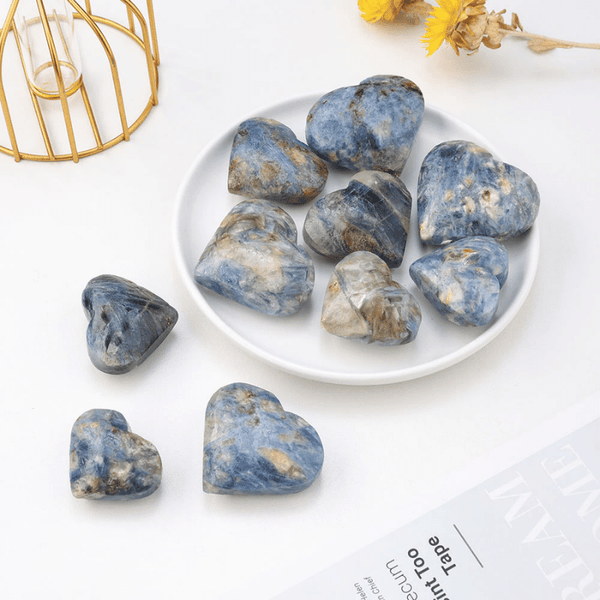Coeur Cyanite Bleue | Lithothérapie Stéphanie