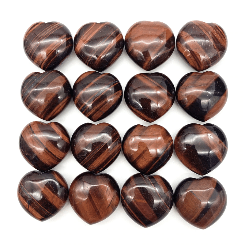 Coeur en Pierre Oeil de Taureau | Lithothérapie Stéphanie