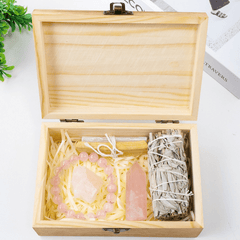 Coffret Lithothérapie Quartz Rose | Lithothérapie Stéphanie