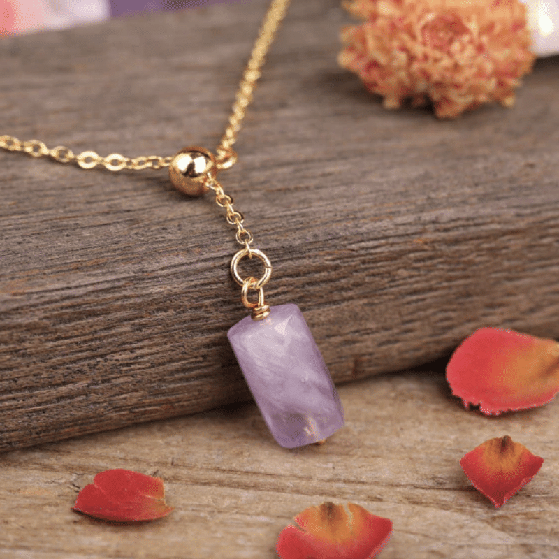 Collier Chaîne en Pierre Améthyste | Lithothérapie Stéphanie