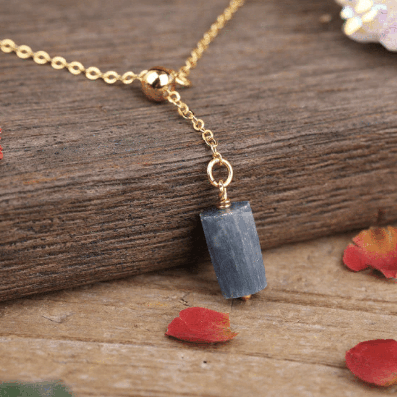 Collier Chaîne en Pierre Kyanite | Lithothérapie Stéphanie