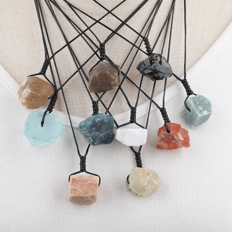 Collier Cordon en Pierre Naturelle | Lithothérapie Stéphanie