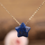 Collier Étoile en Pierre Lapis Lazuli | Lithothérapie Stéphanie