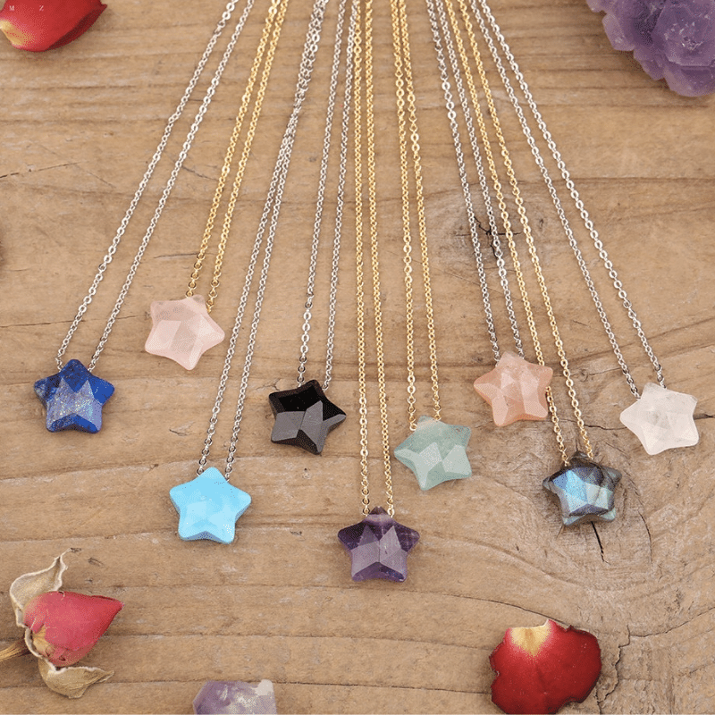 Collier Étoile en Pierre Naturelle | Lithothérapie Stéphanie