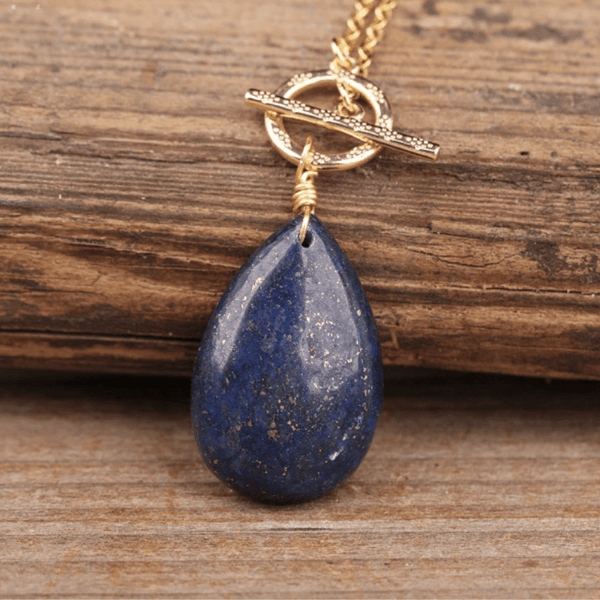 Collier Goutte en Lapis Lazuli | Lithothérapie Stéphanie