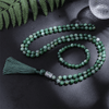 Collier Mala 108 Perles en Agate Verte | Lithothérapie Stéphanie