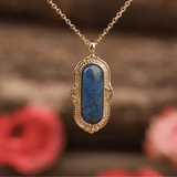 Collier Ovale en Lapis Lazuli | Lithothérapie Stéphanie