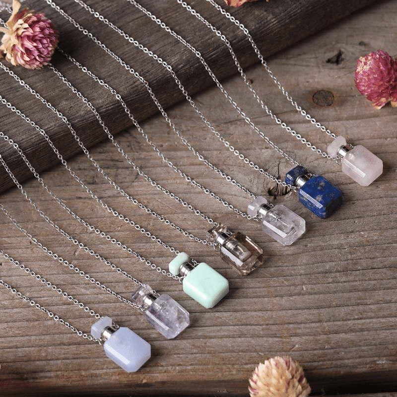 Collier Parfum en Pierres Naturelles | Lithothérapie Stéphanie