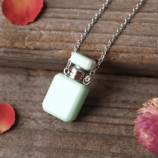 Collier Parfum en Jade | Lithothérapie Stéphanie