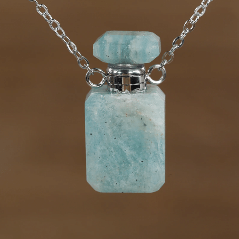 Collier Parfum en Amazonite | Lithothérapie Stéphanie
