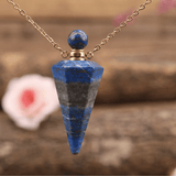 Collier Pendule en Lapis Lazuli | Lithothérapie Stéphanie