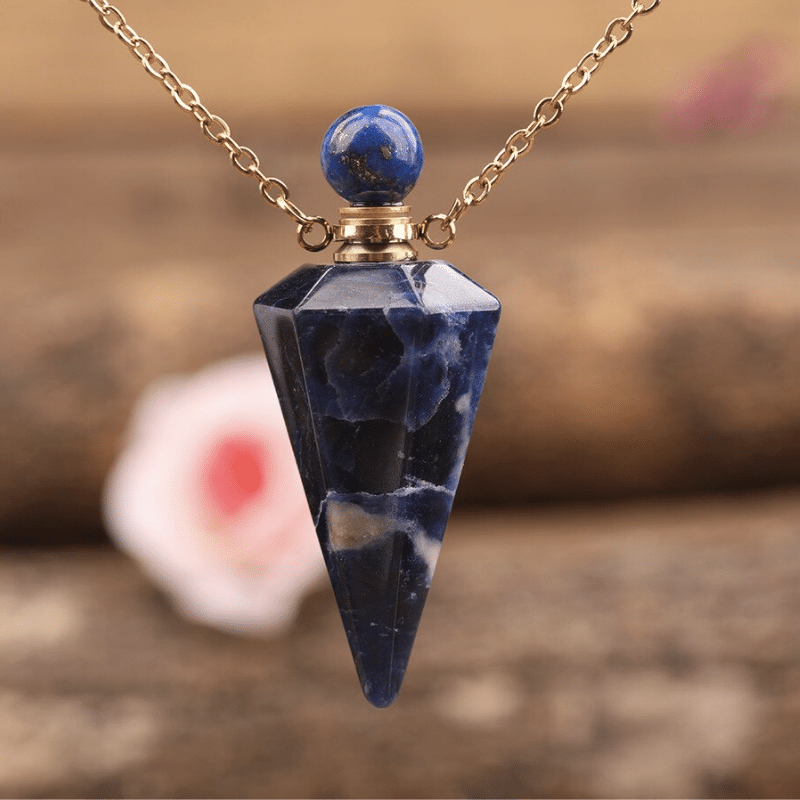 Collier Pendule en Sodalite | Lithothérapie Stéphanie