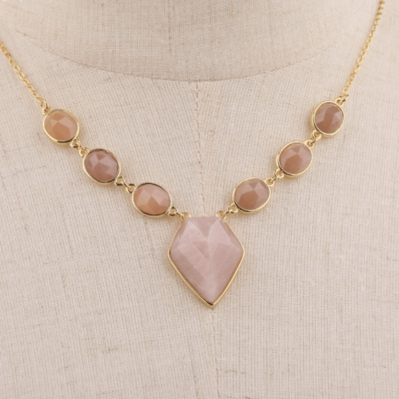 Collier Princesse en Pierre de Soleil | Lithothérapie Stéphanie